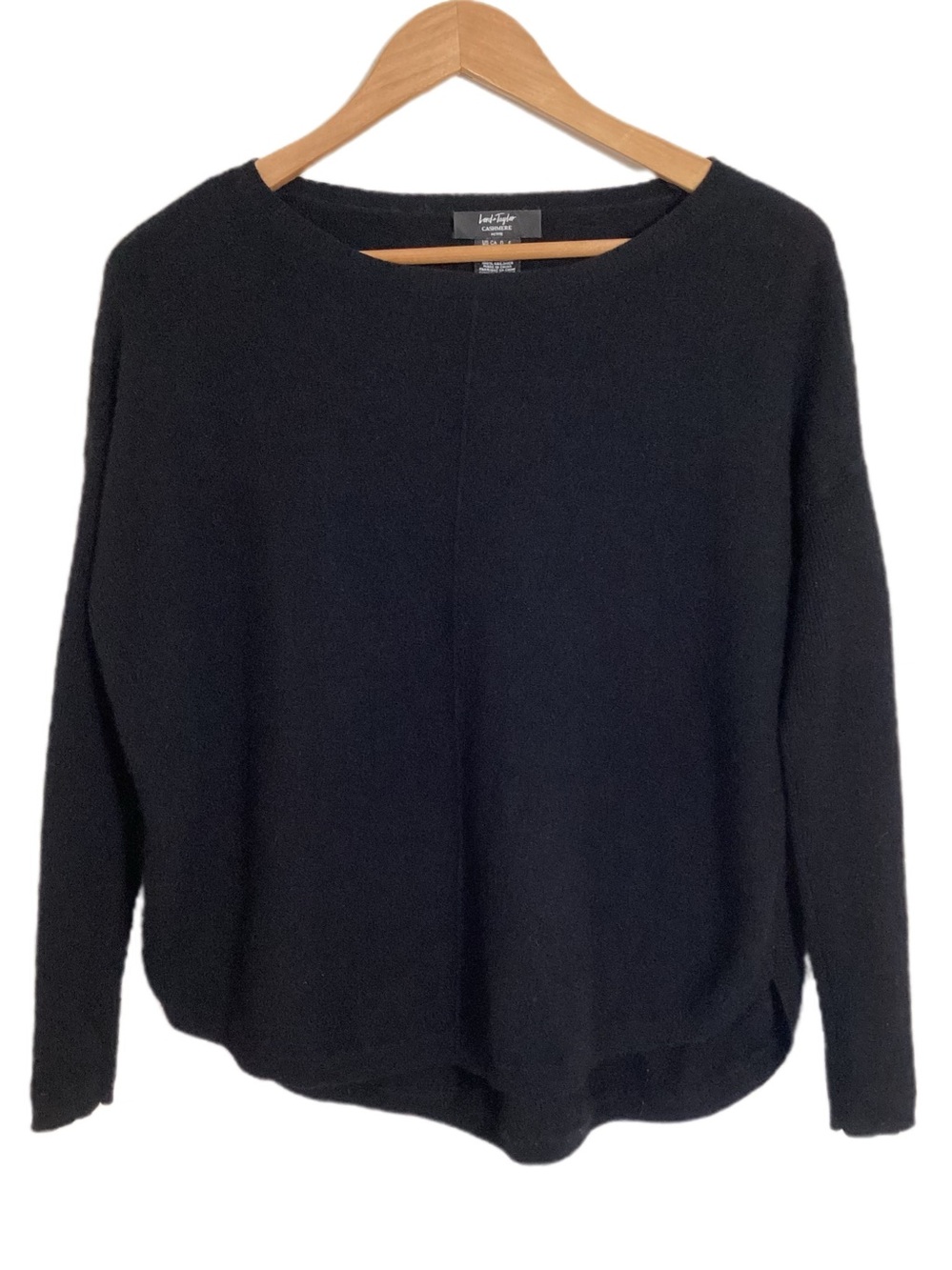 Lord & Taylor Cashmere Pullover Slub Sweater PS